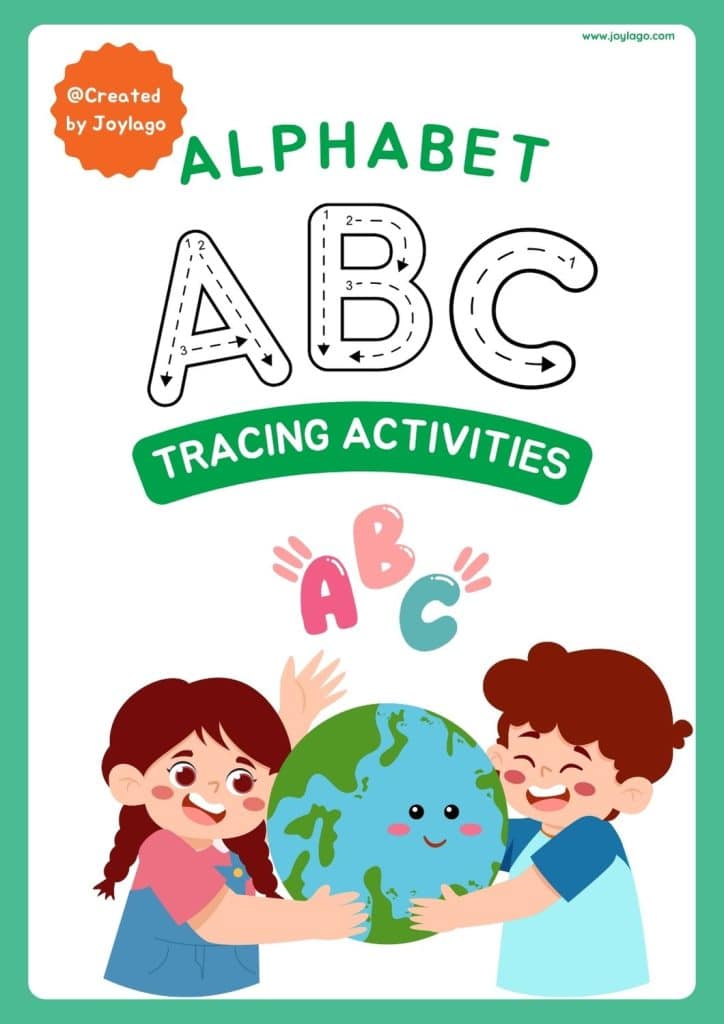 Alphabet Practice Worksheet in Pastel Simple Style