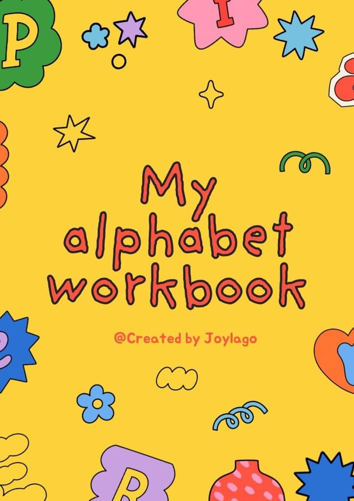 Alphabet Workbook in Colorful Bold Style