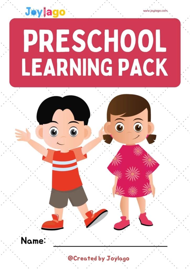 Back to School Preschool Learning Pack Worksheets in Colourful Illustrative Style