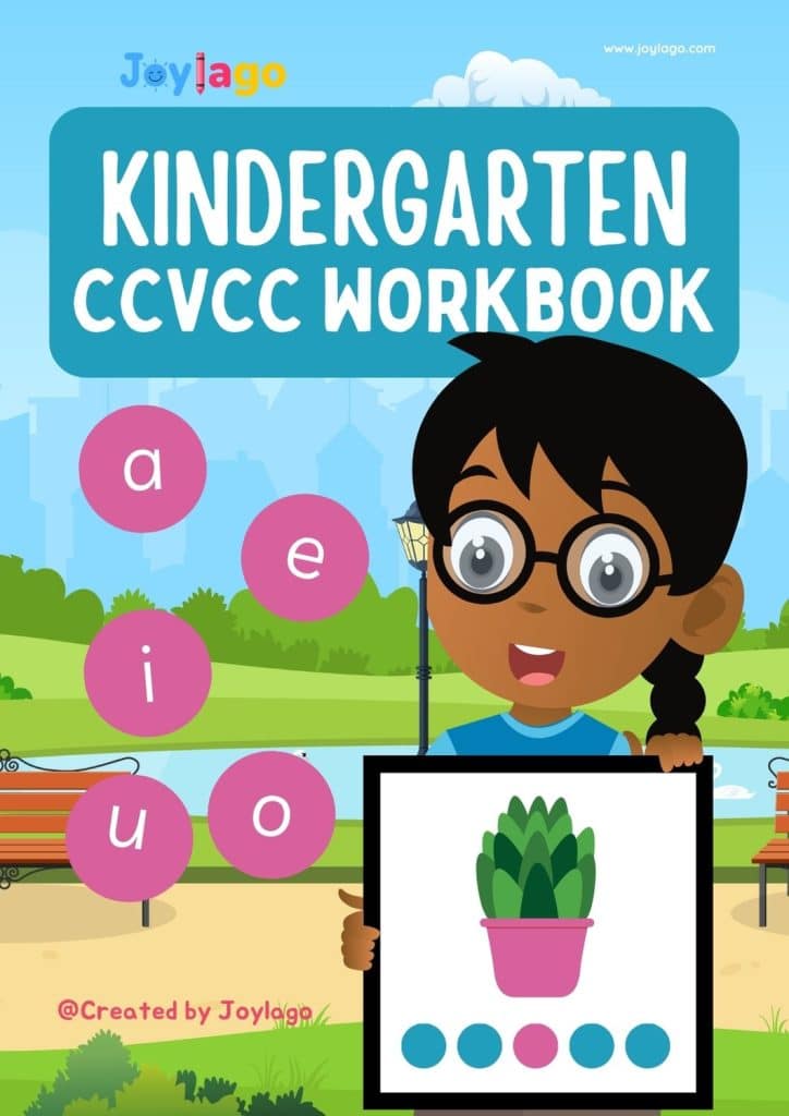 CCVCC Kindergarten Workbook in Colourful Illustrative Style