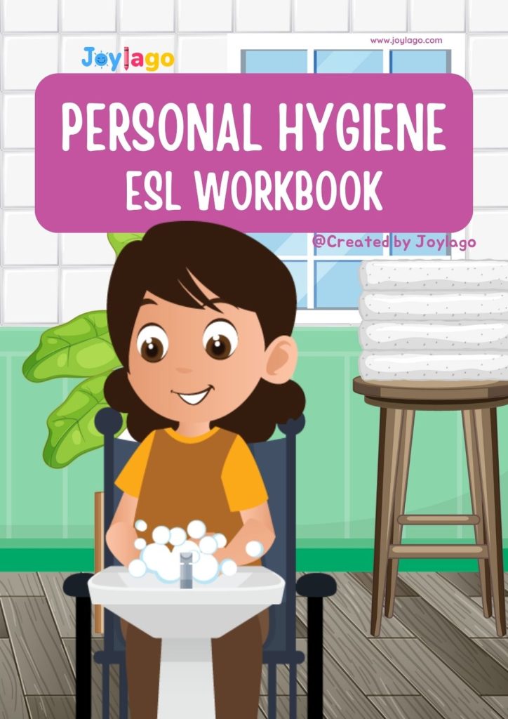 ESL Personal Hygiene Kindergarten Workbook in Colourful Illustrative Style