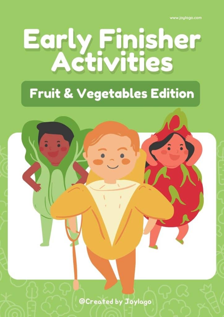 Early Finisher Activities Worksheets in Colorful Fun Style