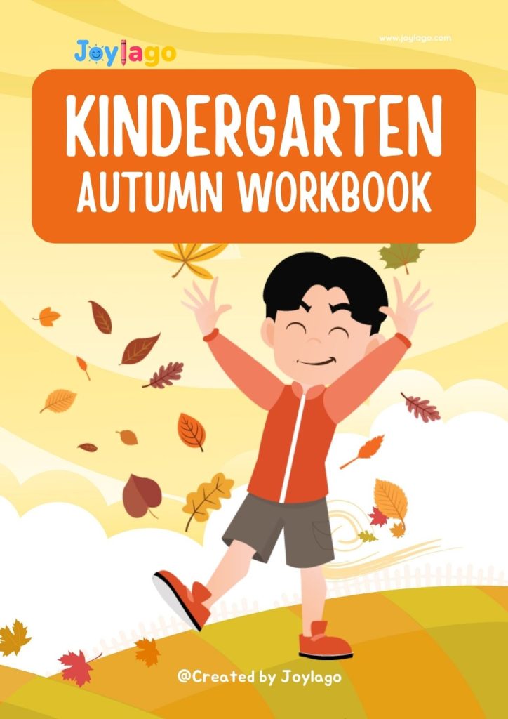 Fun and Colorful Autumn Kindergarten Workbook for Kids Worksheet