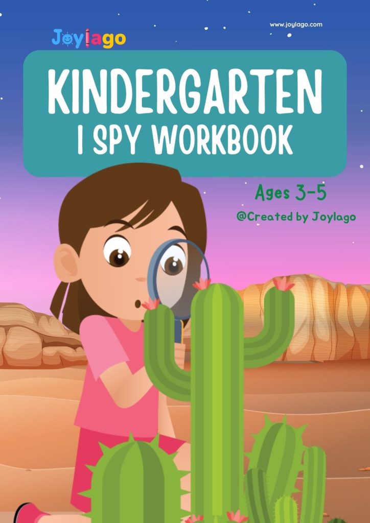 I Spy Counting Kindergarten Math Workbook in Colourful Illustrative Style