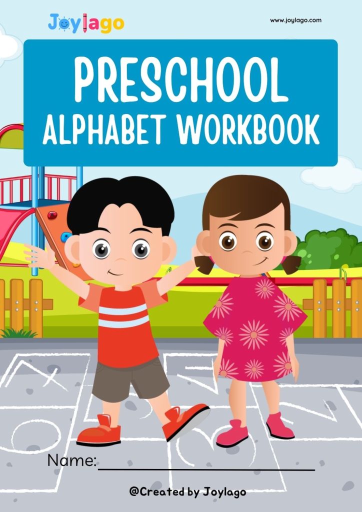 Preschool Alphabet Workbook in Colourful Illustrative Style
