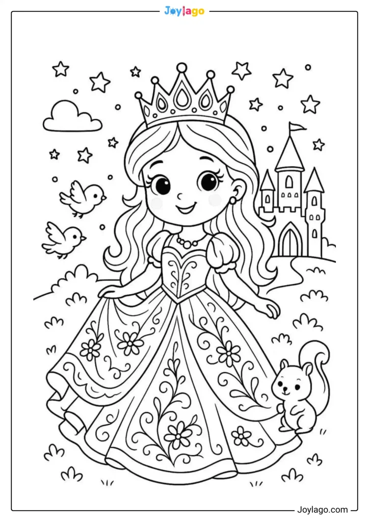 tranh to mau cong chua princess coloring pages 17