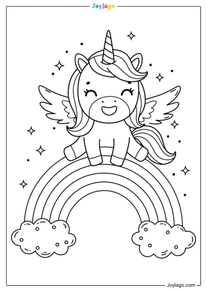 tranh to mau cau vong rainbow coloring pages 47