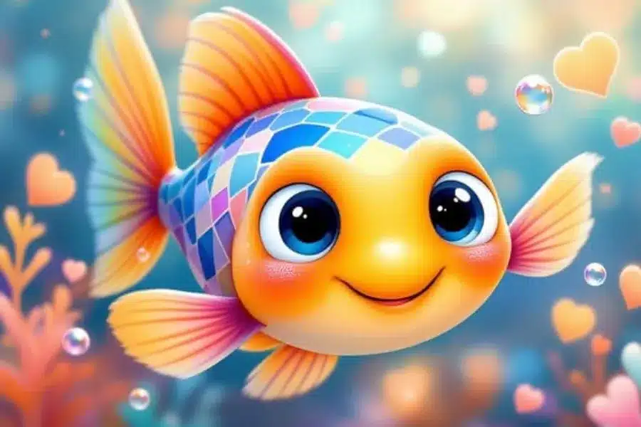 tranh to mau con ca fish joylago