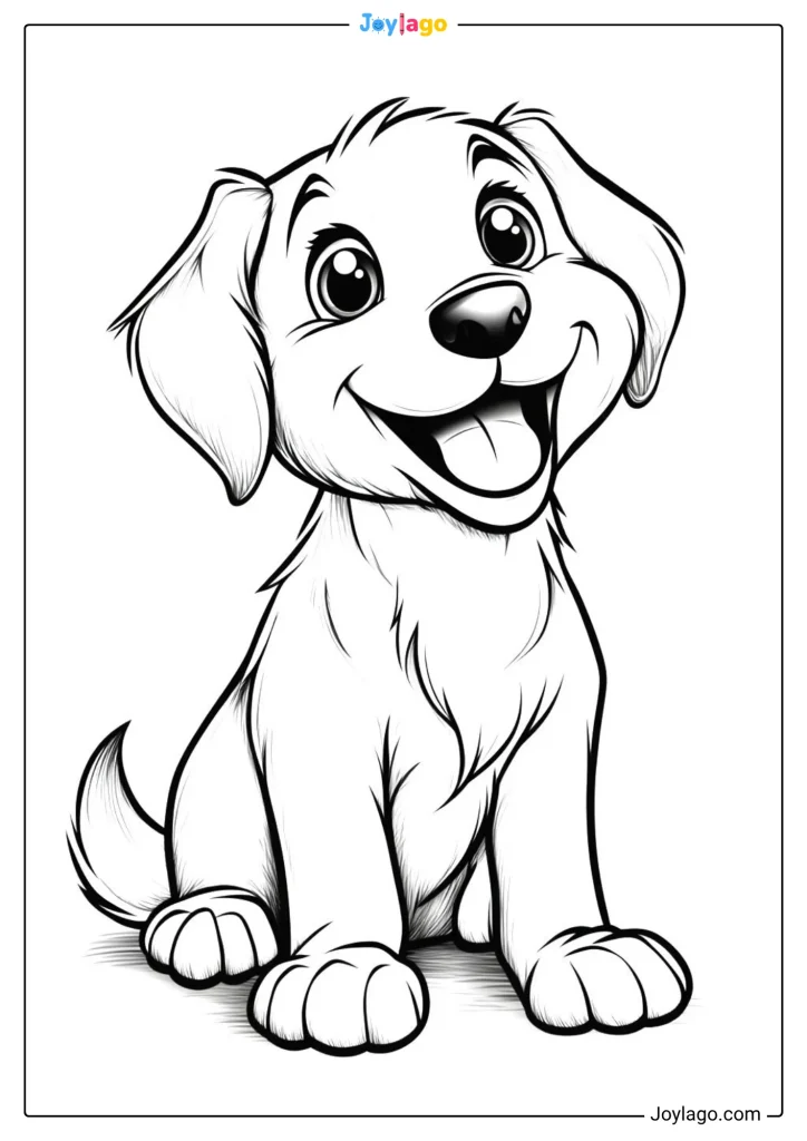 tranh to mau con cho de thuong coloring pages 87