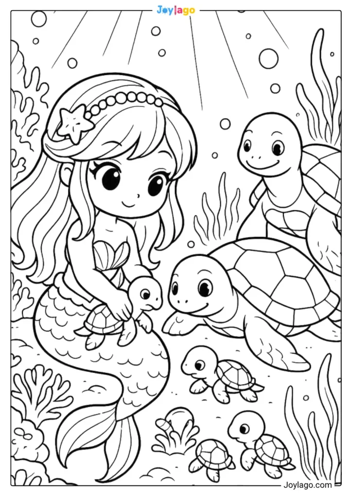 tranh to mau nang tien ca mermaid coloring pages 68