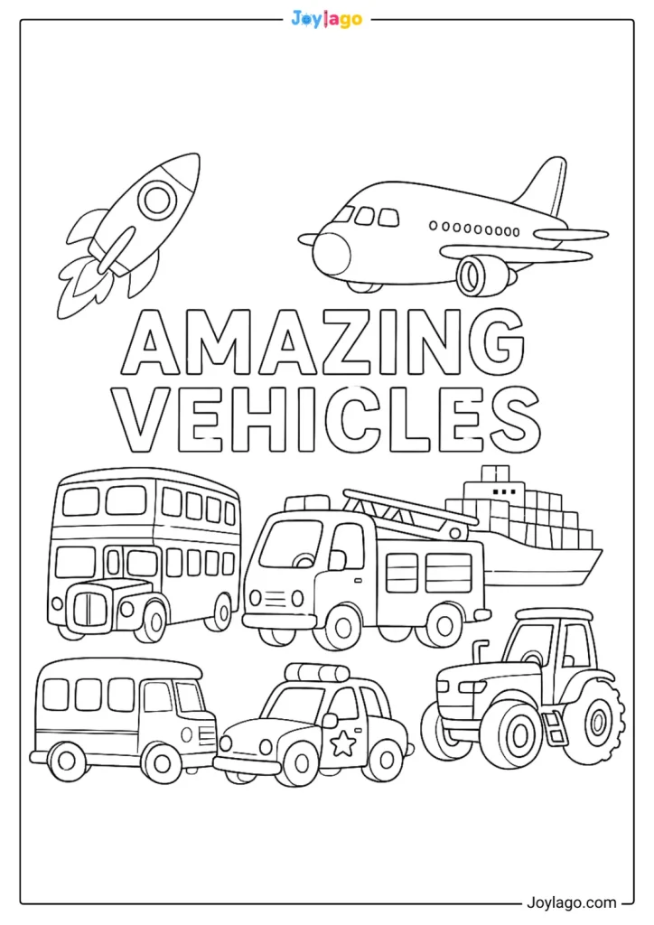 tranh to mau phuong tien giao thong transportation coloring pages 68