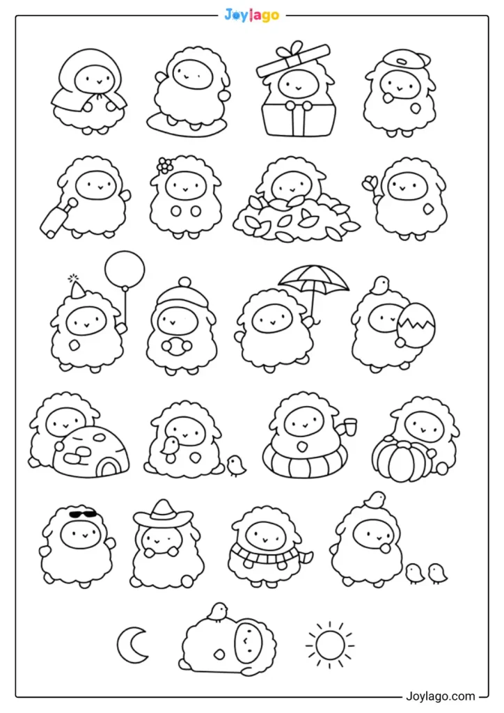 tranh to mau sticker cute ooloring pages 96