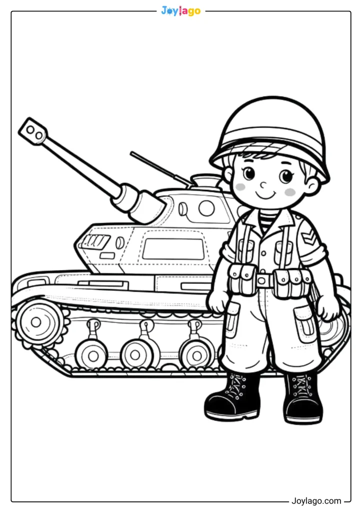 tranh to mau xe tang tank ooloring pages 1