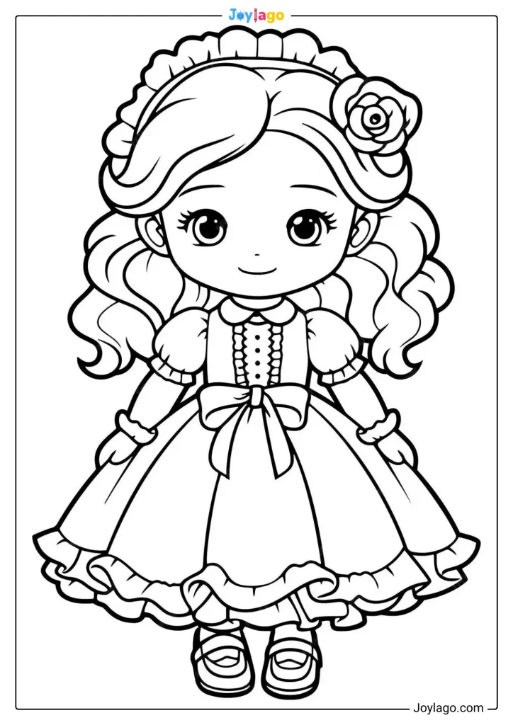 tranh to mau be gai de thuong cute girls coloring pages 47