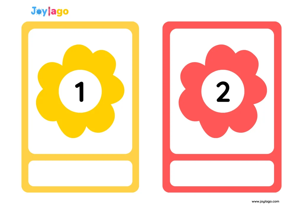 Flashcard nhan biet mau sac va phep tinh 5